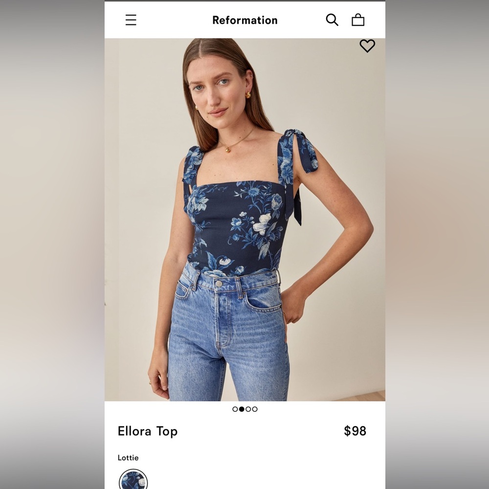 Reformation Ellora top